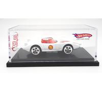 Hot Wheels Speed Racer Mach 5 bianco. Modello Toy Fair 2008. cassa in cristallo