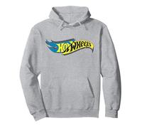 Hot Wheels Split Logo Bambini Felpa con Cappuccio, Unisex per Adulti, Grigio Melange, S