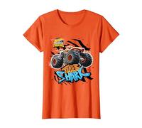 Hot Wheels - Squalo Tigre, Arancione Maglietta, Donna, Arancio, S