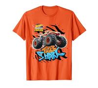 Hot Wheels - Squalo Tigre, Arancione Maglietta, Uomo, Arancio, XL