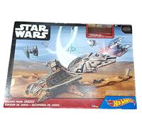 Hot Wheels Star Wars Escape From Jakku Playset Millennium Falcon Motorizzato