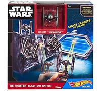 Hot Wheels Star Wars, playset con Navicella Spaziale da Battaglia Tie