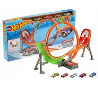 Hot Wheels Stunt Autodromo Set - Looping con trazione + 5 auto