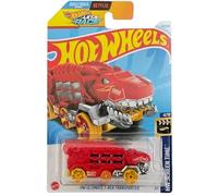 Hot Wheels T-Rex Transporter, Rosso, HW Screen Time 4/10