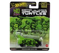 Hot Wheels Tartarughe Ninja TMNT Teenage Mutant Ninja Turtles modellino Furgone VW DRAG BUS - Die Cast Scala 1:64 - lunghezza 8cm - HVJ46
