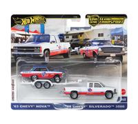 Hot Wheels Team Transport '63 Chevy Nova & '88 Chevy Silverado Die-Cast Vehicle