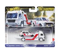 Hot Wheels Team Transport '73 Honda Civic Custom Aero Lift #80, modello in scala 1:64