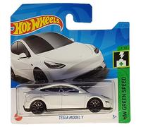 Hot Wheels - Tesla Model Y - HW Green Speed 1/10 - HKG28 - Short Card - Bianco - Mattel 2023