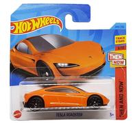 Hot Wheels - Tesla Roadster - Then and Now 9/10 - HKJ47 - Short Card - Arancione - Track Stars - Mattel 2023