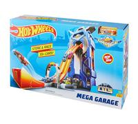Hot Wheels Torre Garage Enorme Playset per Macchinine con Pista da Corsa a 2 Corsie, Include Veicolo e Rampa di Lancio, per Bambini 5 + Anni, FTB68, Imballaggio Standard