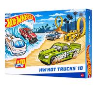 Hot Wheels Toy Trucks, confezione da 10 modelli di pick-up o furgoni da corsa e altri modelli moderni e retr in scala 1:64 pressofusi (gli stili
