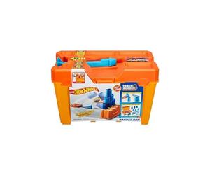 Hot Wheels Track Builder Scatola Stunt, Playset con Birilli e Lanciatore per Macchinine, Gioco per Bambini di 6+ Anni, GCF91