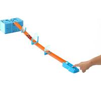 Hot Wheels - Track Builder Set Sfide Tema Ghiaccio, include 1 veicolo Hot Wheels in scala 1:64 e 10 pezzi di pista, trasportabile e collegabile con altre piste, giocattolo per bambini, 4+ anni, HKX40