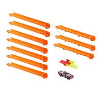 Hot Wheels - Track Creator Starter Pack, Set con macchinina in Scala 1:64 Inclusa e 3 Metri di Pezzi Speed Snap Track e Altri Pezzi con 2 adattatori, Giocattolo per Bambini, 3+ Anni, JDW43