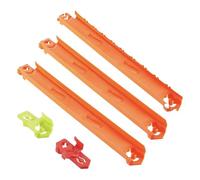 Hot Wheels Track Creator Straight Track Pack, 3 piedi di Speed Snap Track & 2 adattatori