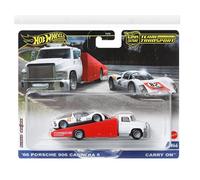 Hot Wheels Trasporto Su W/66 Porsche 906 Carrera 6 Squadra FLF56-957 B 1/64