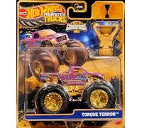 Hot Wheels Trofeo Monster Trucks Champions Torque Terror [oro] Include Toy Trophy! 1:64 Scala Diecast Toy Vehicle