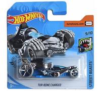 Hot Wheels Tur Bone Charged, Street Beasts 9/10 [Blu] Biglietto corto