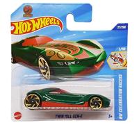 Hot Wheels - Twin Mill Gen-E - HW Celebration Racers 1/10 - HYW80 - Short Card - Verde scuro rosso - Mattel 2025-1:64