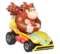 Hot Wheels - Veicoli in assortimento Mario Kart, macchinie die-cast in scala 1:64 con i personaggi iconici del videogioco Mario Kart, giocattolo per bambini, 3+ anni, GBG25