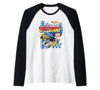 Hot Wheels Vintage California Speedway Anni '90 Maglia con Maniche Raglan