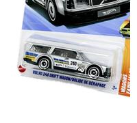 Hot Wheels Volvo 240 Drift Wagon (JBB40) - Wagons Familales Serie 3/5, 1:64 Modellino Auto con licenza Volvo & Michelin