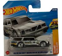 Hot Wheels Volvo 240 Drift Wagon (JBB40) - Wagons Familales Serie 3/5, 1:64 Modellino Auto con licenza Volvo & Michelin