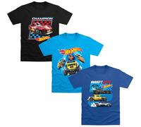 Hot WheelsMake It Epic Champion Maglietta Bambini Misura Confezione 3 (TC896)