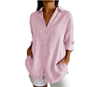 HOT1950s Camicie da donna UK a maniche lunghe a righe leggere morbide camicie da donna con colletto vestibilità regolare camicette sciolte casual primavera signore camicette top per ufficio aziendale