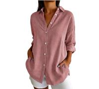 HOT1950s Camicie da donna UK a maniche lunghe a righe leggere morbide camicie da donna con colletto vestibilità regolare camicette sciolte casual primavera signore camicette top per ufficio aziendale