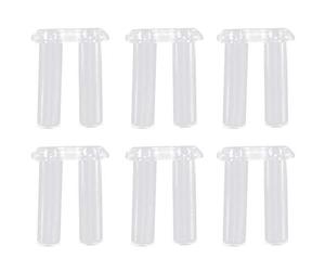 Hotaden 100pcs Misto Rimless Occhiali Doppio Gomma Spina della Serratura boccole Occhiali di plastica Boccola Doppia Pins