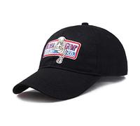 Hotaden 1pc Berretto da Baseball Registrabile Bubba Gump Shrimp Berretto da Baseball Ricamati Snapback Hats Corso Costume Cappello da Baseball (Nero)