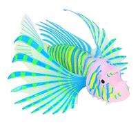 Hotaden Artificiale Tropicale Pesci d'ardore dell'ornamento Silicone Galleggiante Falso Pesci d'acquario Decorativo per Fish Tank
