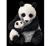 HotAnt Figura Da Giardino Panda Madre Con Cucciolo 28 cm