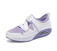 Hotcham Scarpe Dimagranti Dimensione Scarpe da Passeggiata Sneakers Forma Piatto Peso Scarpe Aria Leggero Engrener Elastico Sport in Yoga Slip On Non Cher Formatori in Piatto Mesh Estate,Viola,EU40