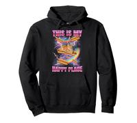 Hotdog Meme Cat My Happy Place Bootleg Glizzy Hot Dog Felpa con Cappuccio