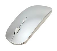 HOTDREAM Mouse Bluetooth ricaricabile per iPad Air/iPad Pro/Laptop/Tablet/iPhone/PC, (non per Mac, MacBook) Argento