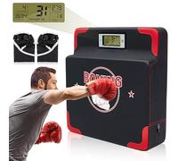 Hoteam Tester di forza per pugilato, con sensore di forza regolabile, altezza regolabile, attrezzatura da allenamento per boxe, boxe, boxe, macchina da boxe da parete, per adulti e bambini (elegante)