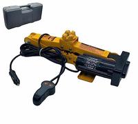 Hoteche Cric Elettrico per Auto 1,5 Ton 12V 75W Crick Sollevatore per Auto Cric Crick a Pantografo 11 a 34 cm Jack Elettrico con Telecomando Sollevatore Auto di Emergenza per Cambio Pneumatici