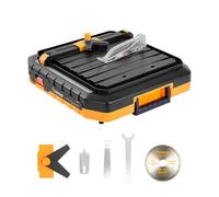 Hoteche Tagliapiastrelle elettrico da 500 W, con interruttore elettromagnetico, 5200 giri/min, superficie di lavoro 330 x 360 mm, profondità di taglio da 22,5 mm a 90 gradi e 12,5 mm a 45 gradi,