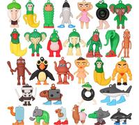 hotekous 30 giocattoli italiani Brainrot, tra cui Tralalero Tralala, Bombardino Crocodilo e Ballerina Cappuccina Figura tra gli altri, statuette regalo decorative nella stanza dell'ufficio dei fan