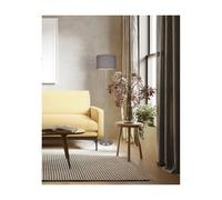 HOTEL PIANTANA MODERNA IN METALLO CROMO CON PARALUME IN TESSUTO GRIGIO-NERO-BIANCO ALTEZZA CM 160