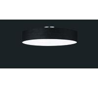 HOTEL PLAFONIERA TONDA 5 LUCI DIFFUSORE TESSUTO NERO E METACRILATO D. 65CM ATTACCO E27
