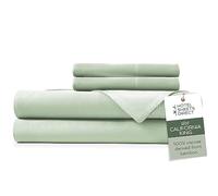 Hotel Sheets Direct Set di lenzuola da 4 pezzi, per letto California king size, 100% viscosa derivata da bambù, con 2 federe, biancheria da letto di lusso, rinfrescante e traspirante, traspirante,