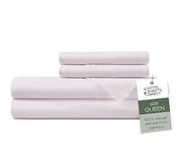 Hotel Sheets Direct Set di lenzuola per letto matrimoniale, 4 pezzi, 100% viscosa derivata da bambù, set con 2 federe, biancheria da letto di lusso, rinfrescante e traspirante, traspirante e morbido