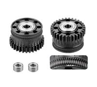 Hotend per ingranaggio driver doppio estrusore elicoidale Plus Set di ugelli a scambio rapido interamente in metallo Parti di ricambio per stampante 3D(1 set gear black)
