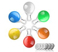HOTERB Luce LED per Collare Cani-Luce cane notturna,6 Pezzi Luci di Sicurezza a LED Impermeabili,con Moschettone in Acciaio Inox e 3 modalità Lampeggianti(6 Batterie di Ricambio Incluse)