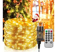 Hoteril Catena Luminosa, 20M 200LEDs Luci Stringa LED con 8 Modalità, Luminosità regolabile Catena di Luci Impermeabile per Esterni, Adatto a Giardino, Feste, Natale Ghirlanda Luminosa