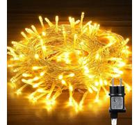 Hoteril Luci Natale Esterno, 10M 80 LEDs Luci Albero di Natale Impermeabile, Lucine da Esterno Giardino per Adatto a Giardino, Feste, Natale, Natalizie Albero, Nozze