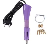 Hotfix Applicatore per riscaldamento rapido, bacchetta magica con strass, applicatore fai da te, per mettere strass e perline, spina UE (viola)